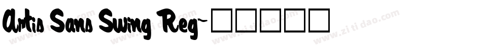 Artis Sans Swing Reg字体转换